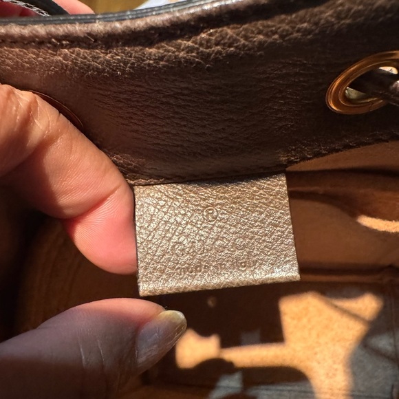 Gucci Brown and Green Bucket Bag Mini - Picture 5 of 11